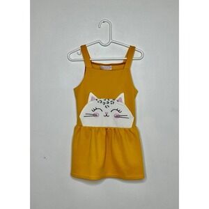 Youngland Kitty Pocket Jumper Dress